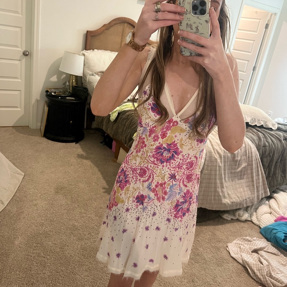 Floral V-Neck Dress